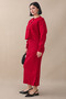 Cardigan Ribbed Double Red Knitwear Set - 4