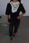 Basic T-Shirt with Padded Shoulders - 3