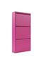 3'lü Metal Ayakkabılık - Pembe - 3