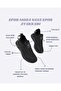 Black Unisex Knit Sneakers Comfortable Breathable Odorless Sneakers 4555 - 7