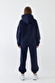 Women's Oversize Sweatshirt Hoodie Basic Laci – Hooded, Kangaroo Pocket, 3 Thread Ribbed - 7
