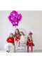 45cm Fuchsia Starry Dark Pink Balloon - Birthday Flying with Helium - 3