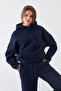 Women's Oversize Sweatshirt Hoodie Basic Laci – Hooded, Kangaroo Pocket, 3 Thread Ribbed - 2