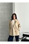 Women's Beige Araboy Premium Trench Coat - 3
