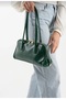 Long Handle Women's Shoulder and Hand Bag Baguette Green - 3