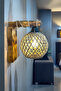 Rustic Wooden Wall Sconce – Natural Rope Detailed, Handmade Chandelier, Decorative Bedroom Lamp - 6