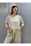 Women's Long Sleeve Two-Piece Viscose Fabric Set - 4