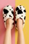 Puffy Women's House Slippers Winter Slippers Rubber Non-Sound Sole