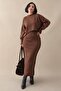 Boydan Bias Double Bitter Brown Knitwear Set