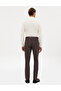 Dark Brown Slim Fit Canvas Pants 50317228-Vr084 - 4