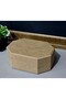 Wooden Octagonal Rectangular Student Box Multi-Purpose Organizer with Lid Raw Hobby Painting Storage Box - 2