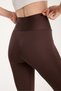 Women's Recovery Size 1 Slimming Brown High Waist Cross Belt Sports Leggings - 2