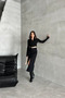 Women's Jeans Cotton Slit Long Black Denim Skirt - 4