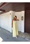 Women's Chest Ring Detail Strap Linen Dress - 3