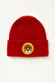 Children's Wool with Red Lion Figure - Beanie with Punch Detail - 3