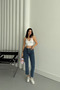 Women's Jeans Loose Spanish Leg Blue Jeans - 5