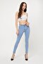 Women's Basic Tight B.Blue Denim Pants - 2