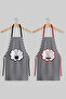 Ays Home Black and White Gingham Adult 2-Piece Kitchen Apron Set - 3