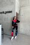 Women's Loose Sweat Elastic Pants Tracksuit Set - 4