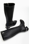 Women's Black Heeled Boots - 7