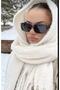 Wearflawlesswinter Soft Boucle White Scarf, Christmas Gift, Winter Gift