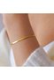 Italian Crushed Steel Chain Bracelet Gold Color Steel Bracelet Unisex Product