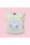 Baby Girl Swan Patterned Summer 2-Piece Set (T-Shirt + Shorts) with Bow – 6-24 Months - 3