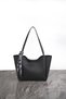 LUMİ Women's Scarf-Detailed Zippered Shopper Hand and Shoulder Bag - 5