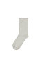 Women's White Cotton Toe-Toe Seamless Elastic-Free Cotton Socks - 2