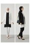 Women's Pleated Undergarment Black-Ecru 2-Piece Set Hijab Shirt Pleated Tunic Blouse T-Shirt - 7