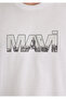 Logo Printed White T-Shirt Regular Fit / Normal Cut 0610948-620 - 7