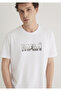 Logo Printed White T-Shirt Regular Fit / Normal Cut 0610948-620 - 3