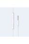 P205 In-Ear Headphones with Mic, Inline Control, 3.5mm Wired Stereo Earbuds - White - 3
