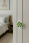 Green Daisy Children's Room Furniture Handle - Single Screw - Polyester Cabinet and Drawer Handle - 3