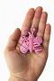Pink Butterfly Kids Room Furniture Handle - Single Screw - Polyester Cabinet and Drawer Handle - 4