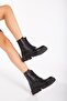 Women's Black Boots with Fur Inside, Water & Cold Resistant, Non-Slip Rubber Sole, Guaranteed Winter - 6