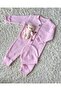 2-Piece Baby Rompers and Hat Set with Plush Teddy Bear – Soft and Stylish for the Holidays - 2