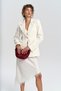 Anisah Ecru Blazer with Waistband - 6