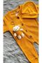 2-Piece Baby Rompers and Hat Set with Plush Teddy Bear – Soft and Stylish for the Holidays - 7