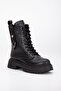 Bianca Women's Boots Thick Serrated Sole Zipper Lace-up Daily Boots - 5