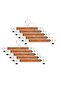 Wooden Plastic Hanger with Pegs, Skirt, Clothes Hanger 1St Quality Luxury Pants Hanger 12 Pieces - 2
