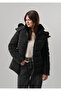 Women's Coat Detachable Hood Slit Detail Women's Puffer Coat & Jacket - 2