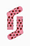 Pink Strawberry Summer Colorful Design Socket Socks - 2