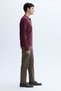 Men's Brown Slim Straight Fit Trousers - 3