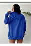 Unisex Three Thread Hooded Cardigan Zippered Sweat - 4