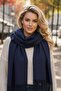Unisex Soft Textured Tasseled Winter Boucle Scarf Shawl Set of 2 - 7