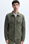 Men's Khaki Multi-Pocket Casual Jacket - 3