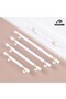Esin White Button Handle Luxury Country Kitchen Furniture Cabinet Drawer Handle