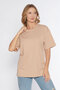 Black Horn Men's Crew Neck 100% Cotton Oversize T-Shirt - 6