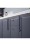 Esin Black 96 mm Handle Luxury Country Kitchen Furniture Cabinet Drawer Handle - 5
